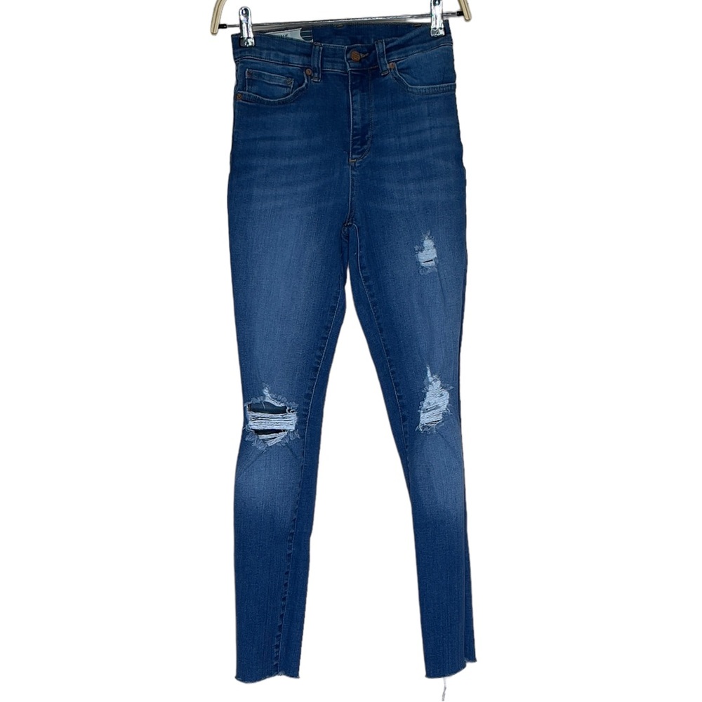 Marine Layer Skinny High Rise Size 26 Distressed Blue Jeans